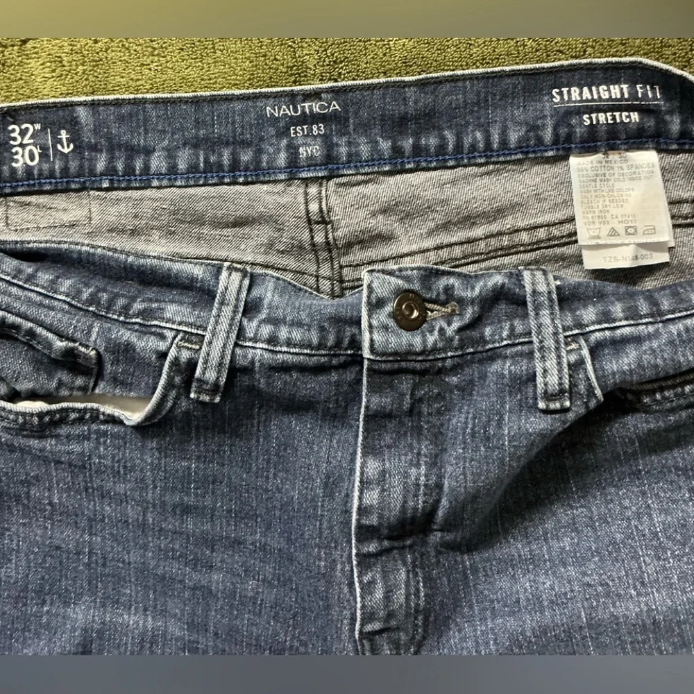 Nautica Vintage Blue Straight Denim Jeans Classic Style Sz 32/30